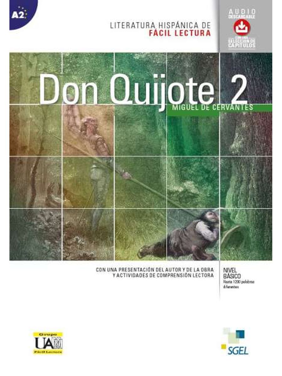 Literatura hispanica de Facil Lectura Don Quijote 2 + Audio