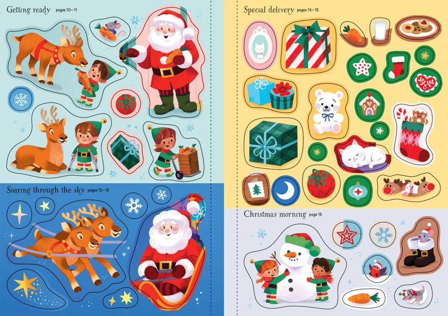 Usborne Sparkly Santa Sticker Book