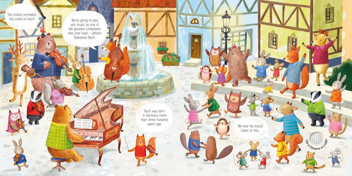 Usborne Musical Books The Animal Orchestra Plays Bach