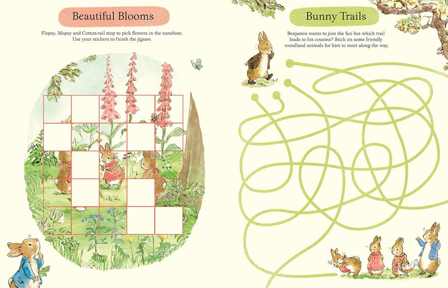 Peter Rabbit Hop, Skip and Stick Sticker Activity Book