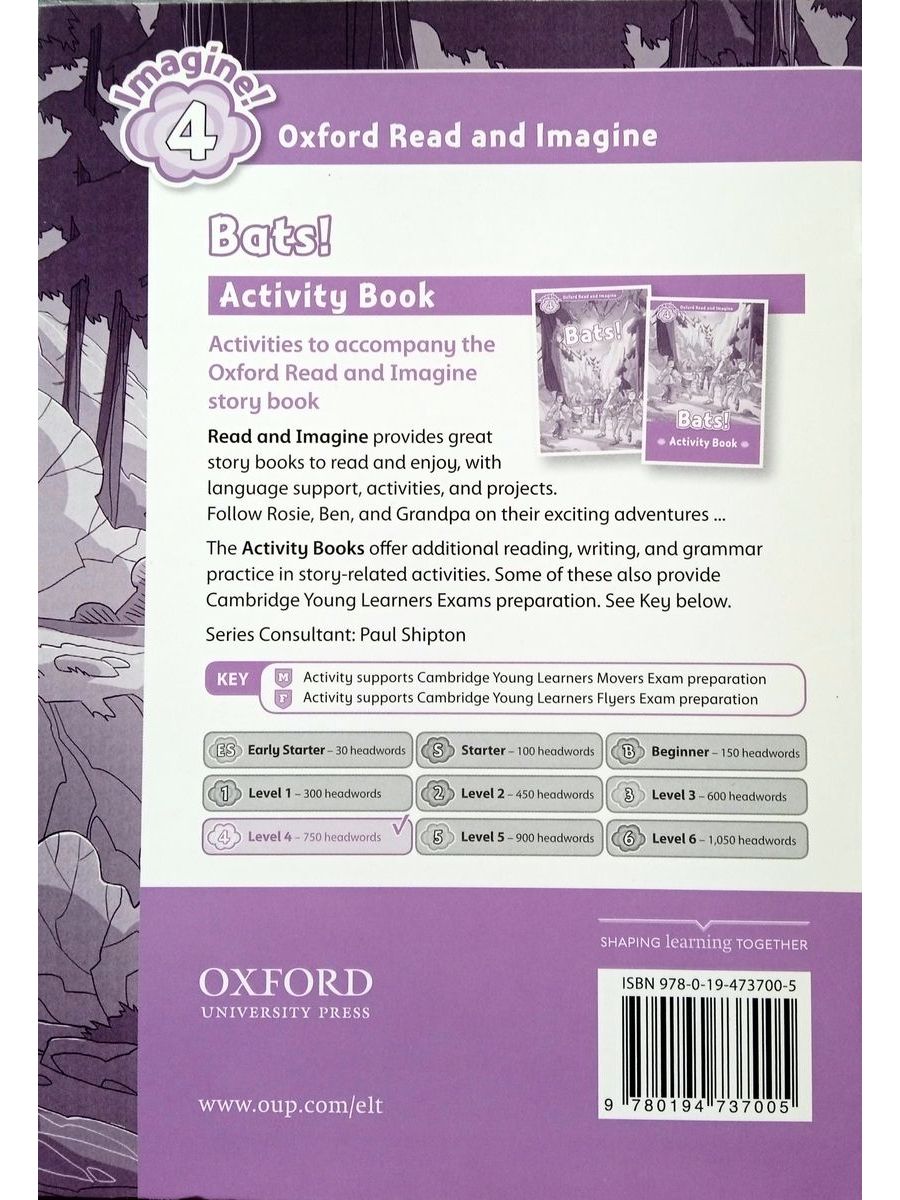 Oxford Read and Imagine 4 Bats! Activity Book