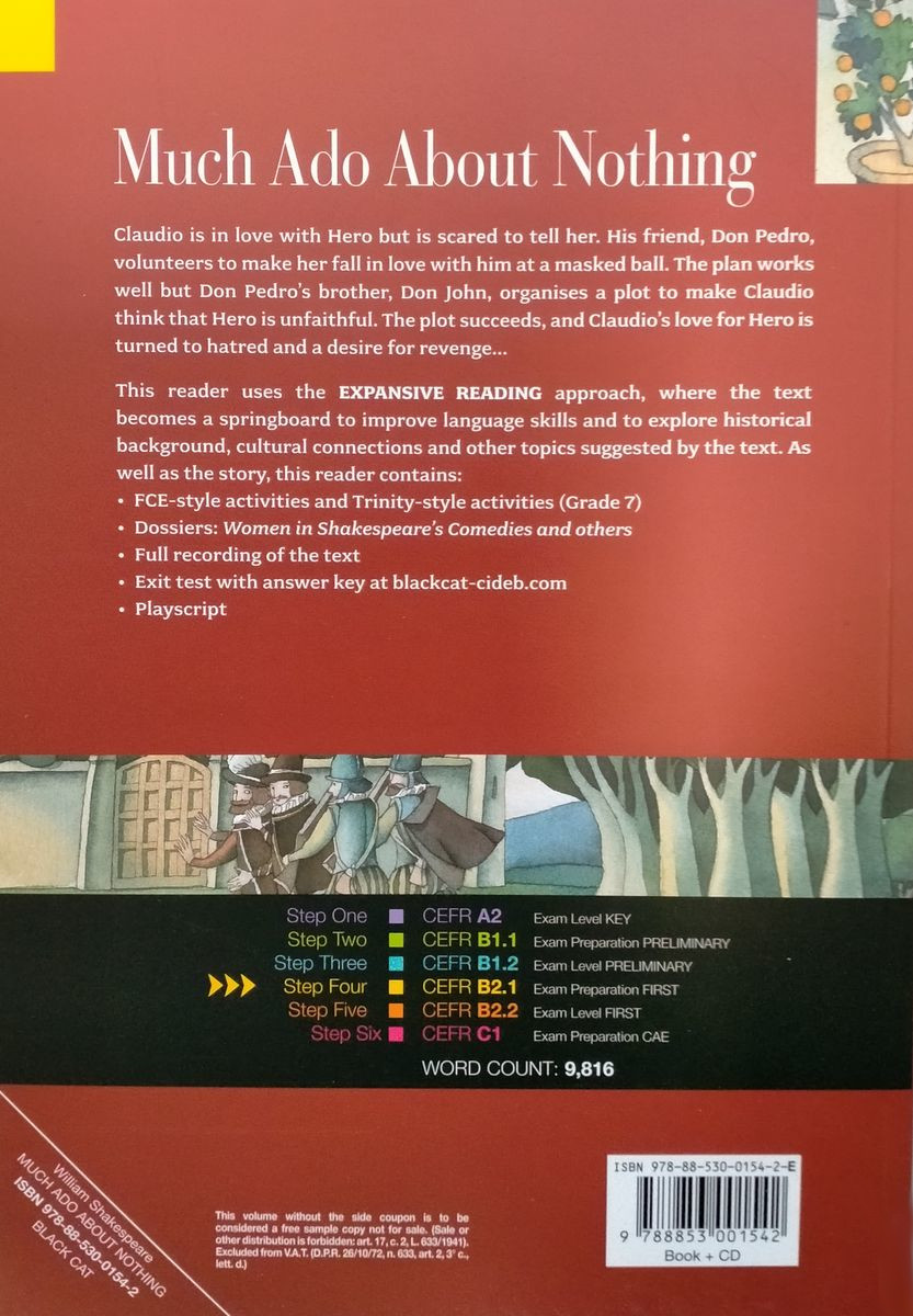Reading and Training 4 Much Ado about Nothing with Audio CD
