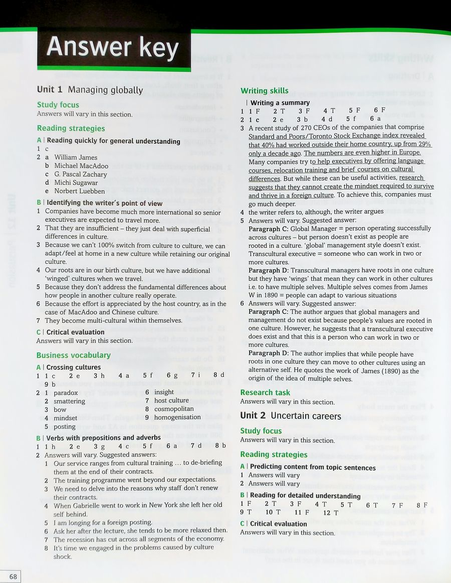 Business Result Advanced Skills for Business Studies