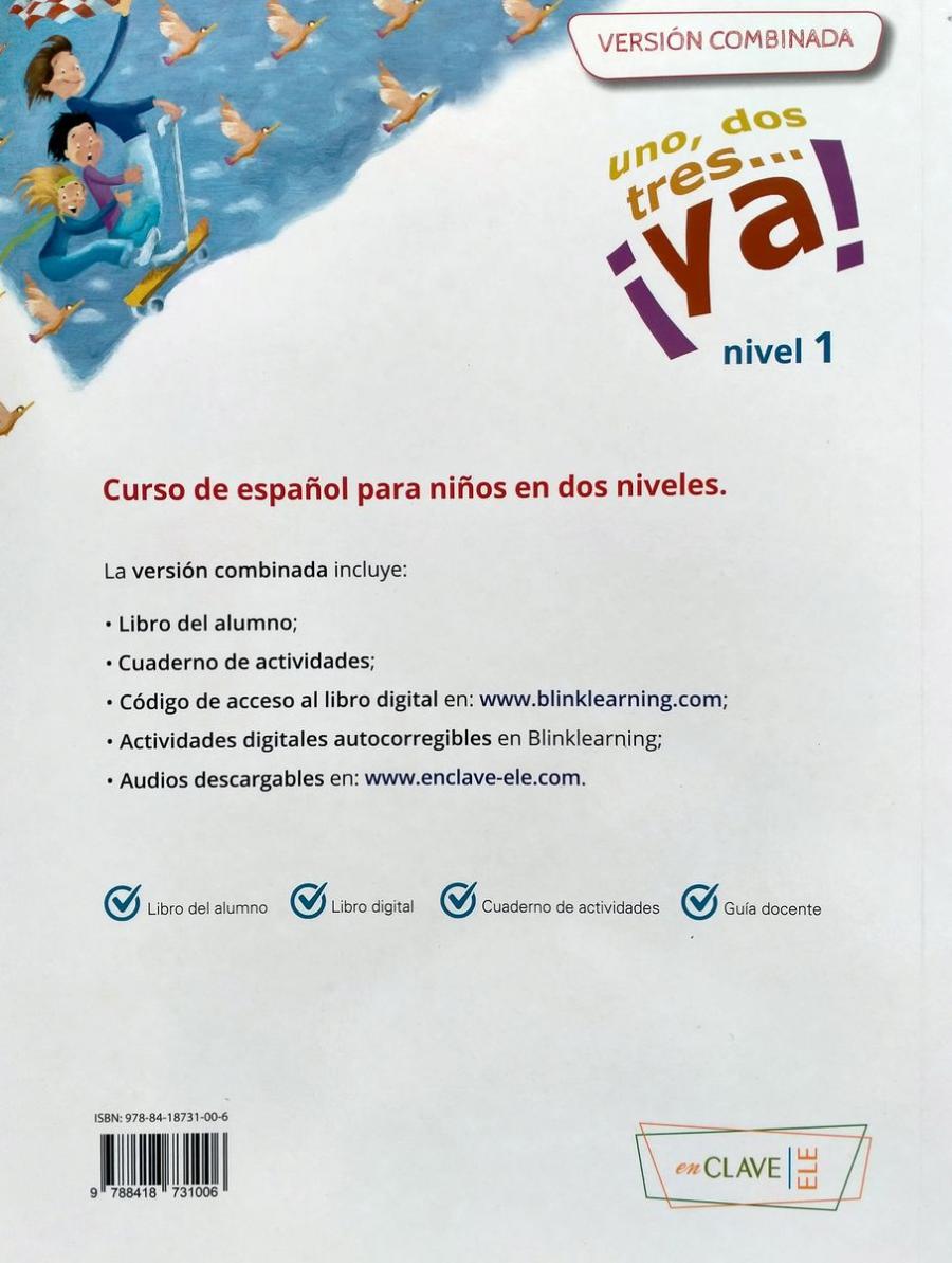 Uno,dos,tres...ya! 1 Libro del Alumno + Cuaderno de actividades + Audio Descargable