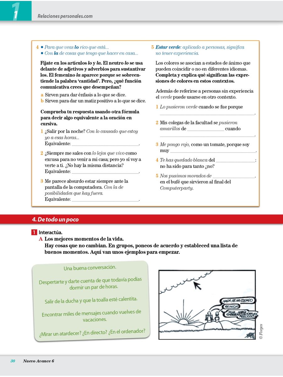 Nuevo Avance 6 Libro del alumno + CD