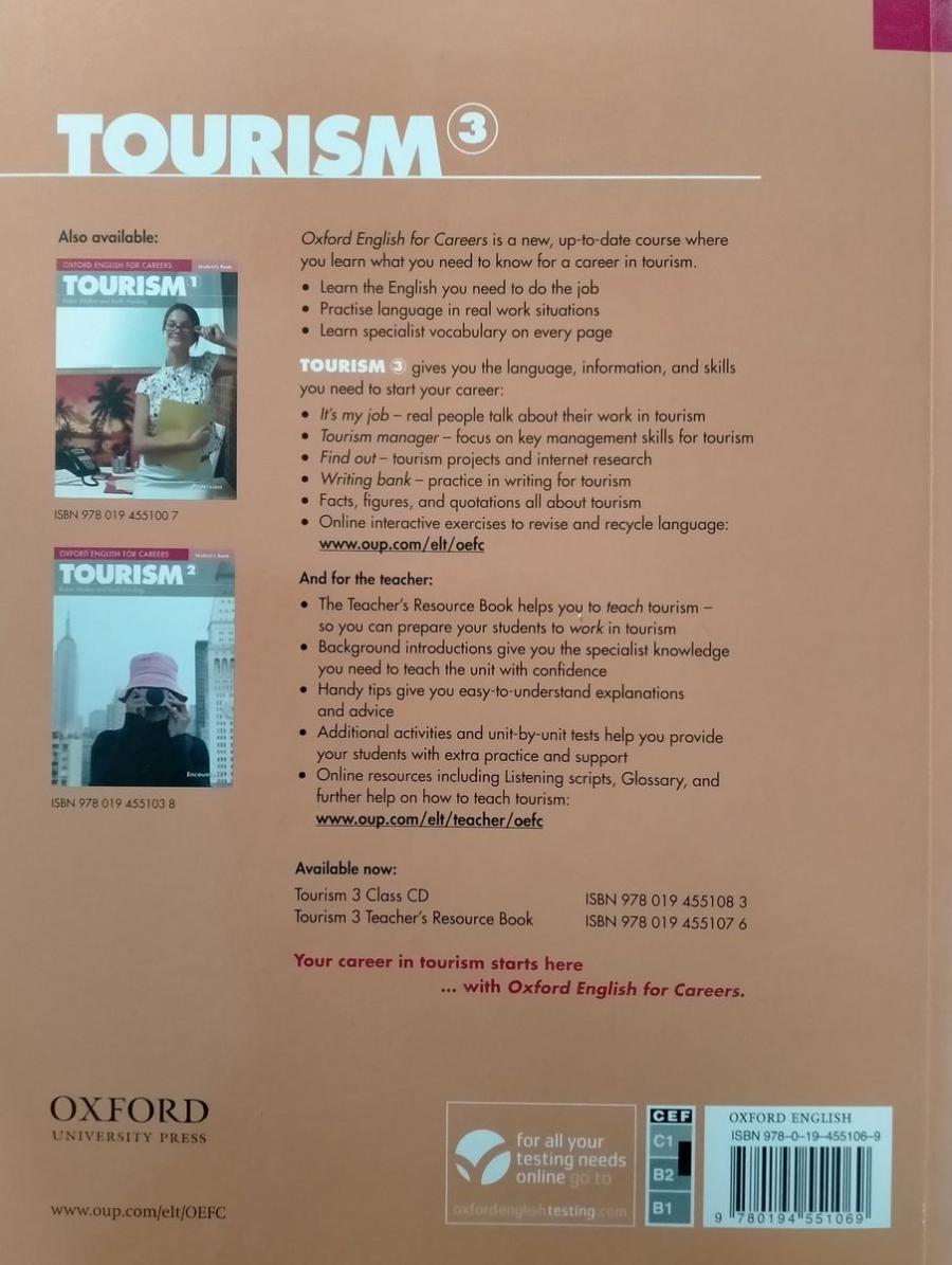 Oxford English for Careers Tourism 3 Student's Book