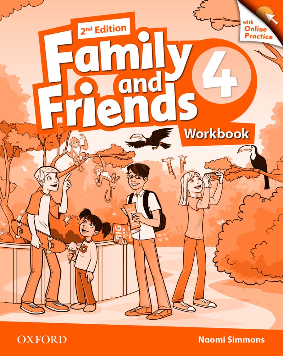 Family and Friends (2nd edition) 4 Workbook with Online Practice купить рабочую  тетрадь в онлайн магазине РЕЛОД. Официальная версия!