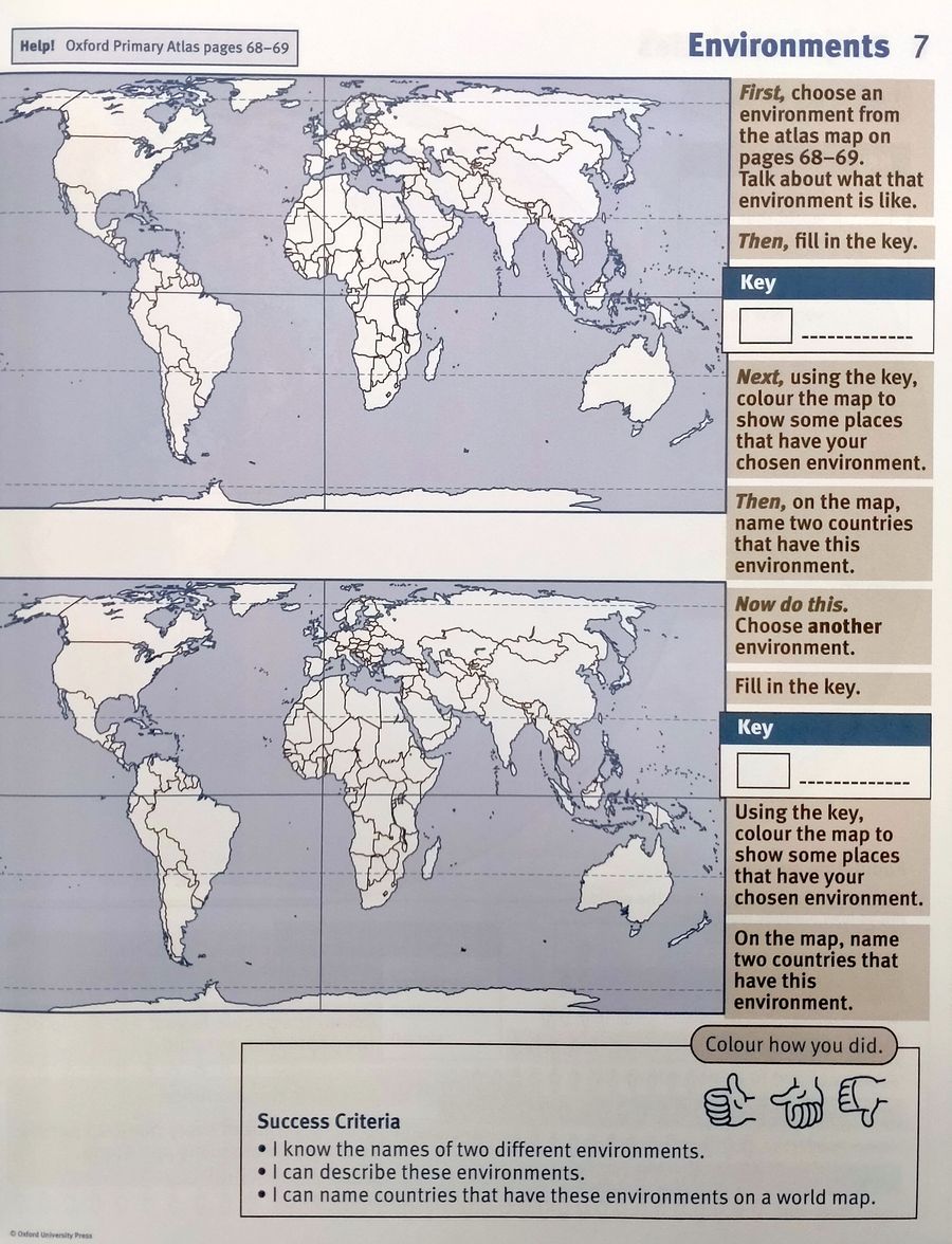 Oxford Primary Atlas Activity Book