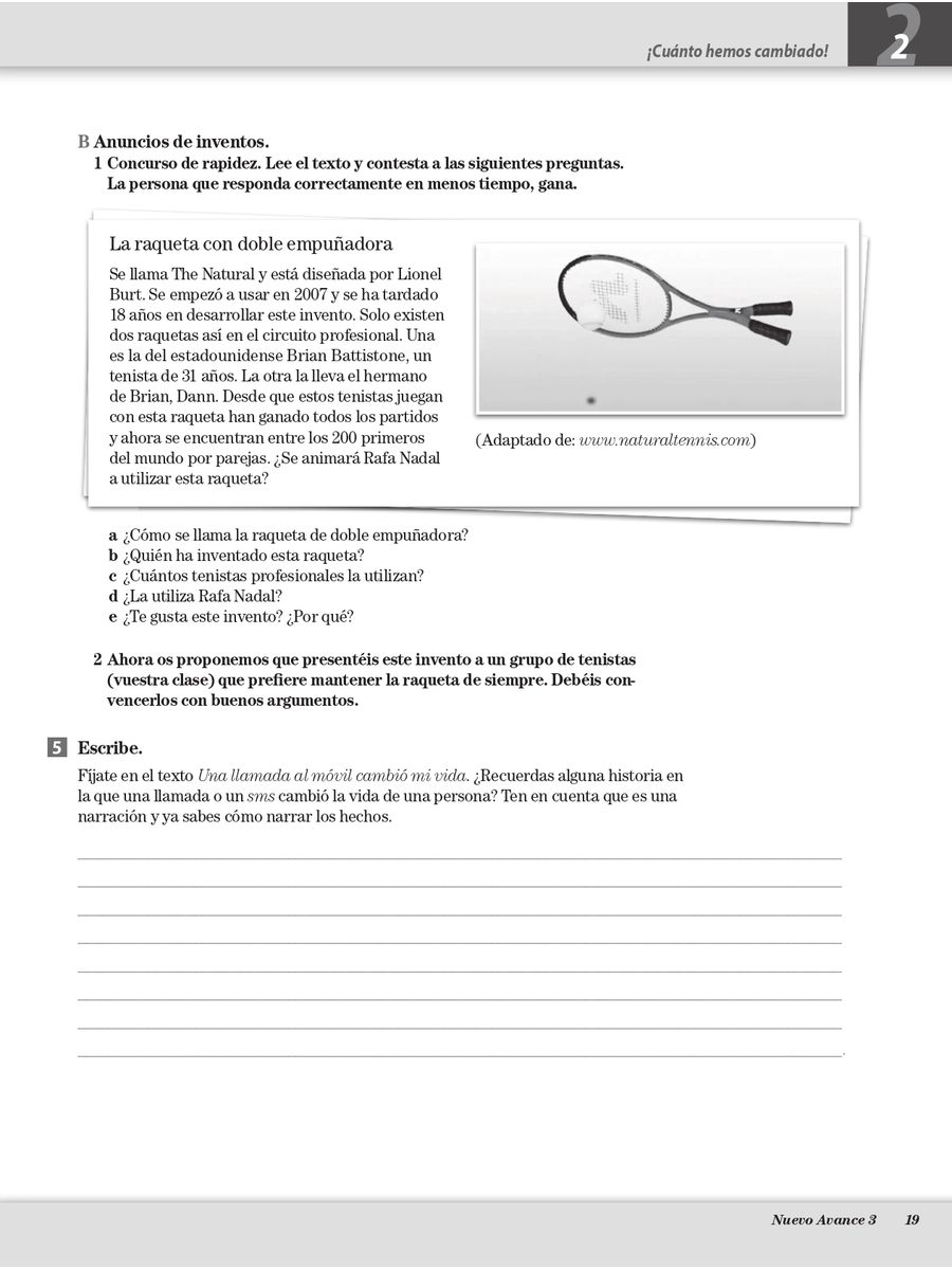 Nuevo Avance 3 Cuaderno de ejercicios + CD
