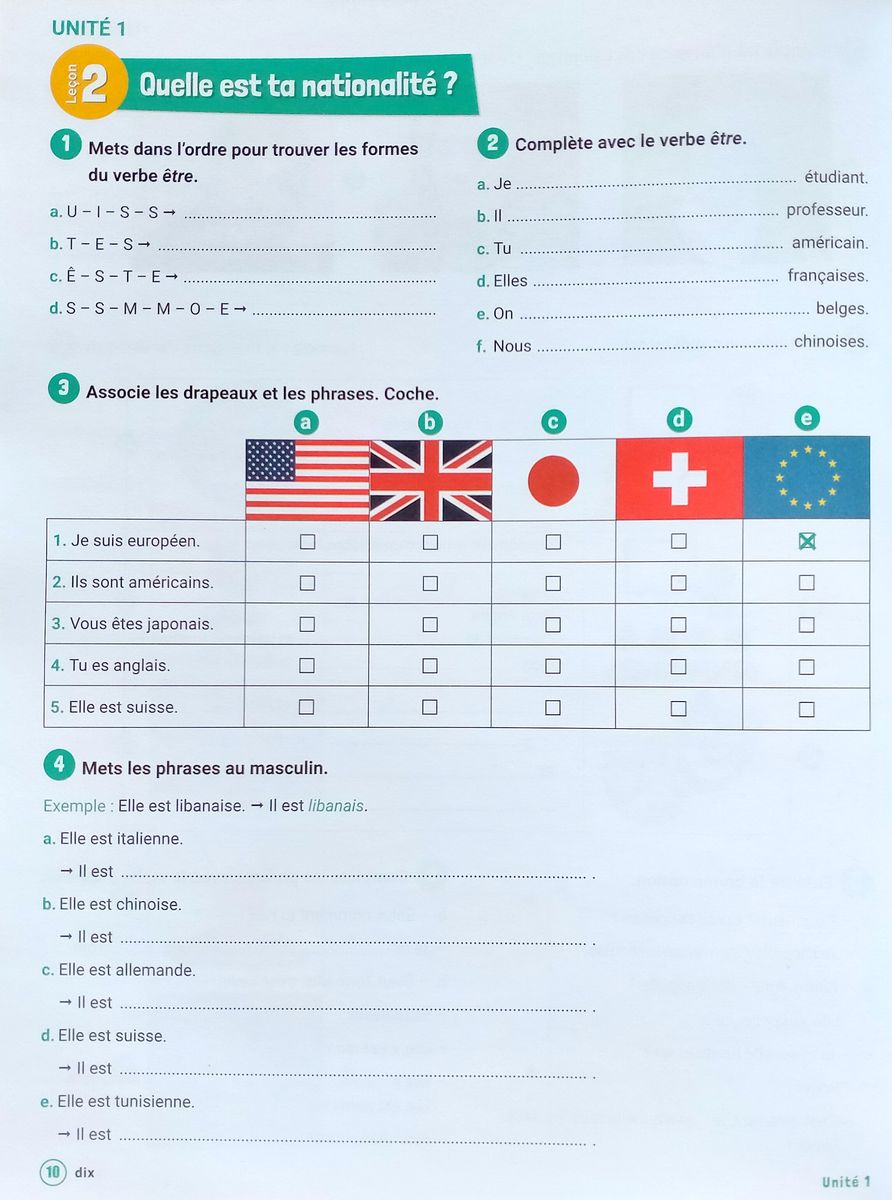 J'aime 1 A1 Cahier d'activites