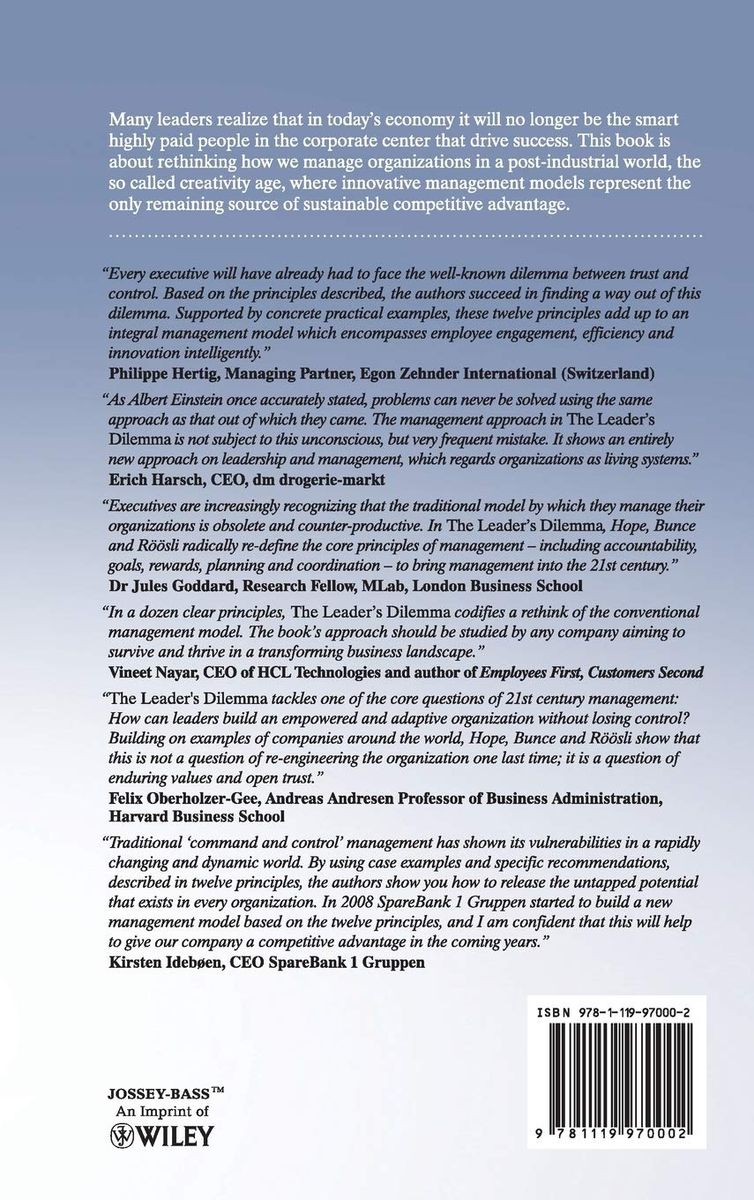 The Leader's Dilemma