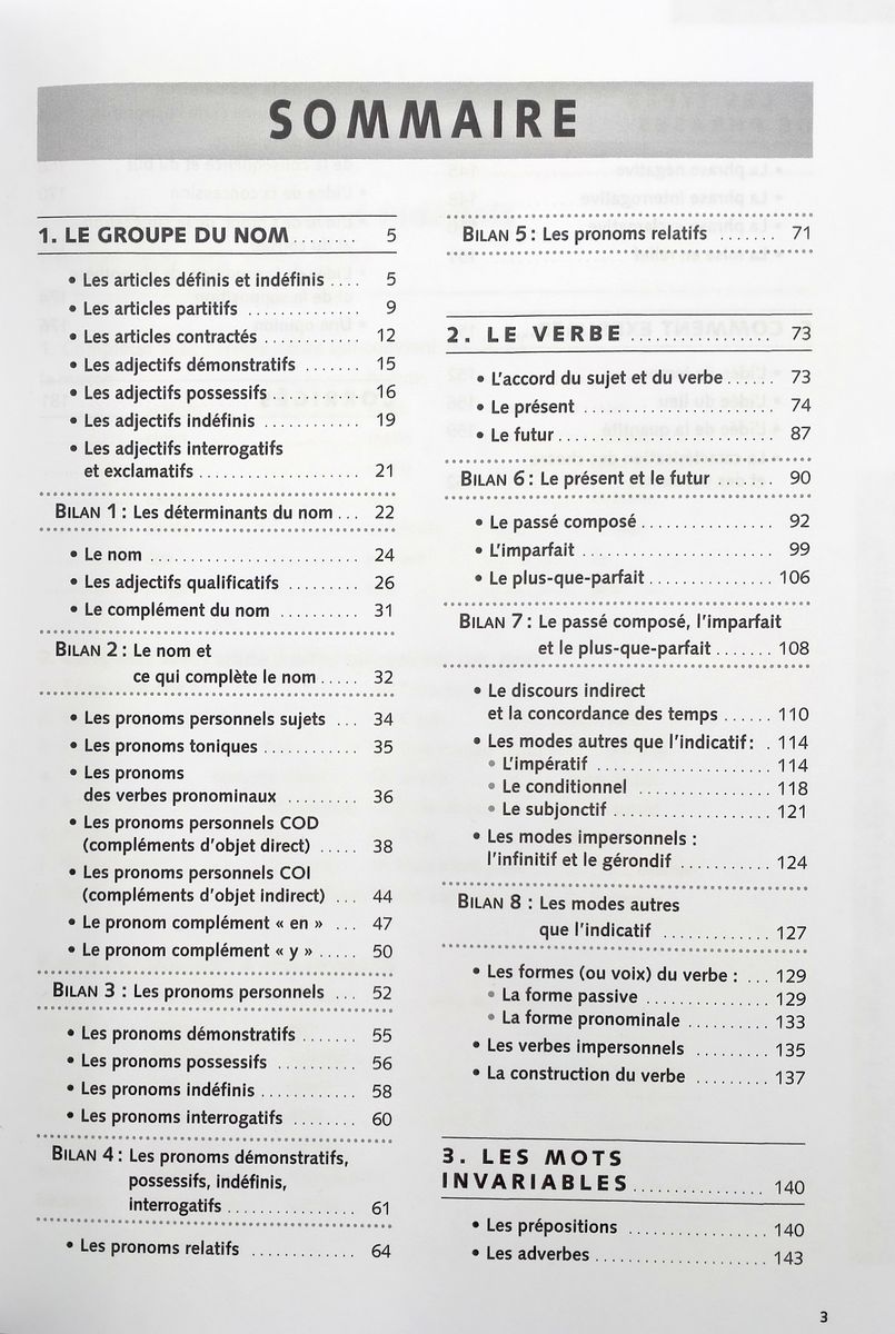 Grammaire expliquee du francais Debutant Exercices