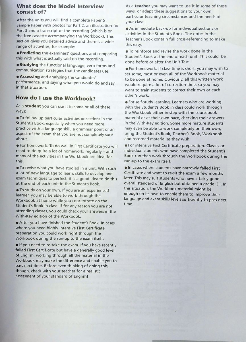 First Certificate Knockout Workbook and Cassette with Key