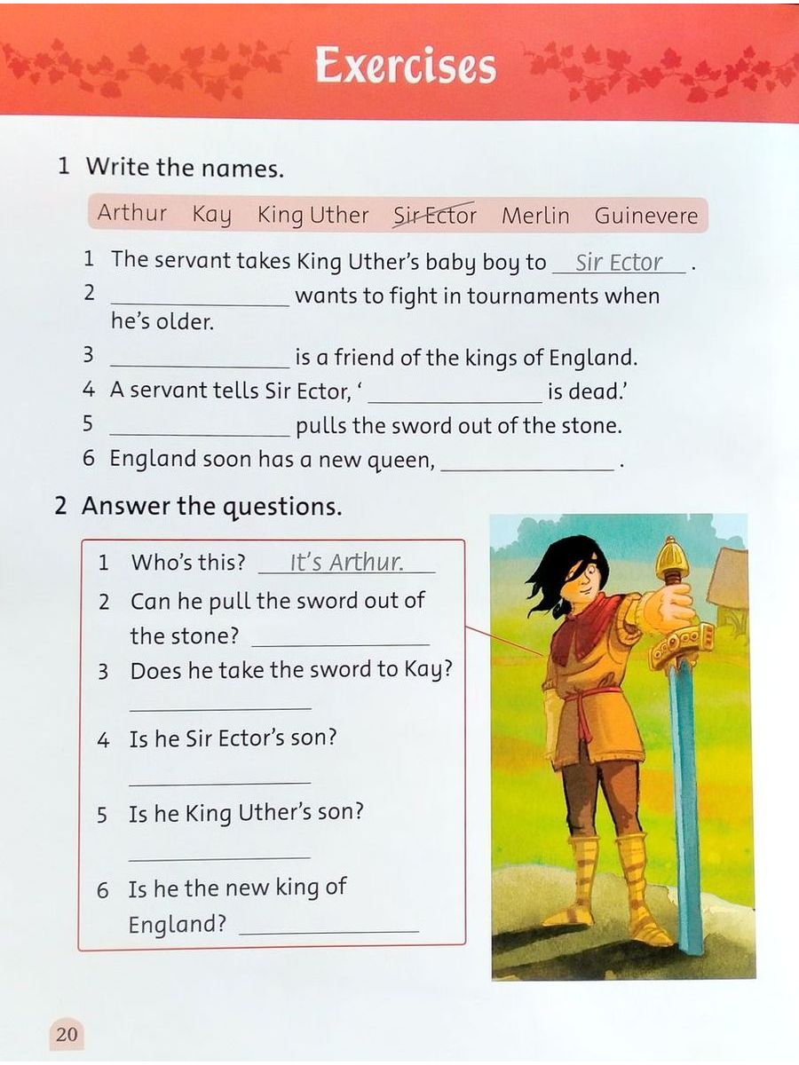 Classic Tales Level 2 King Arthur and The Sword with e-Book and Audio CD
