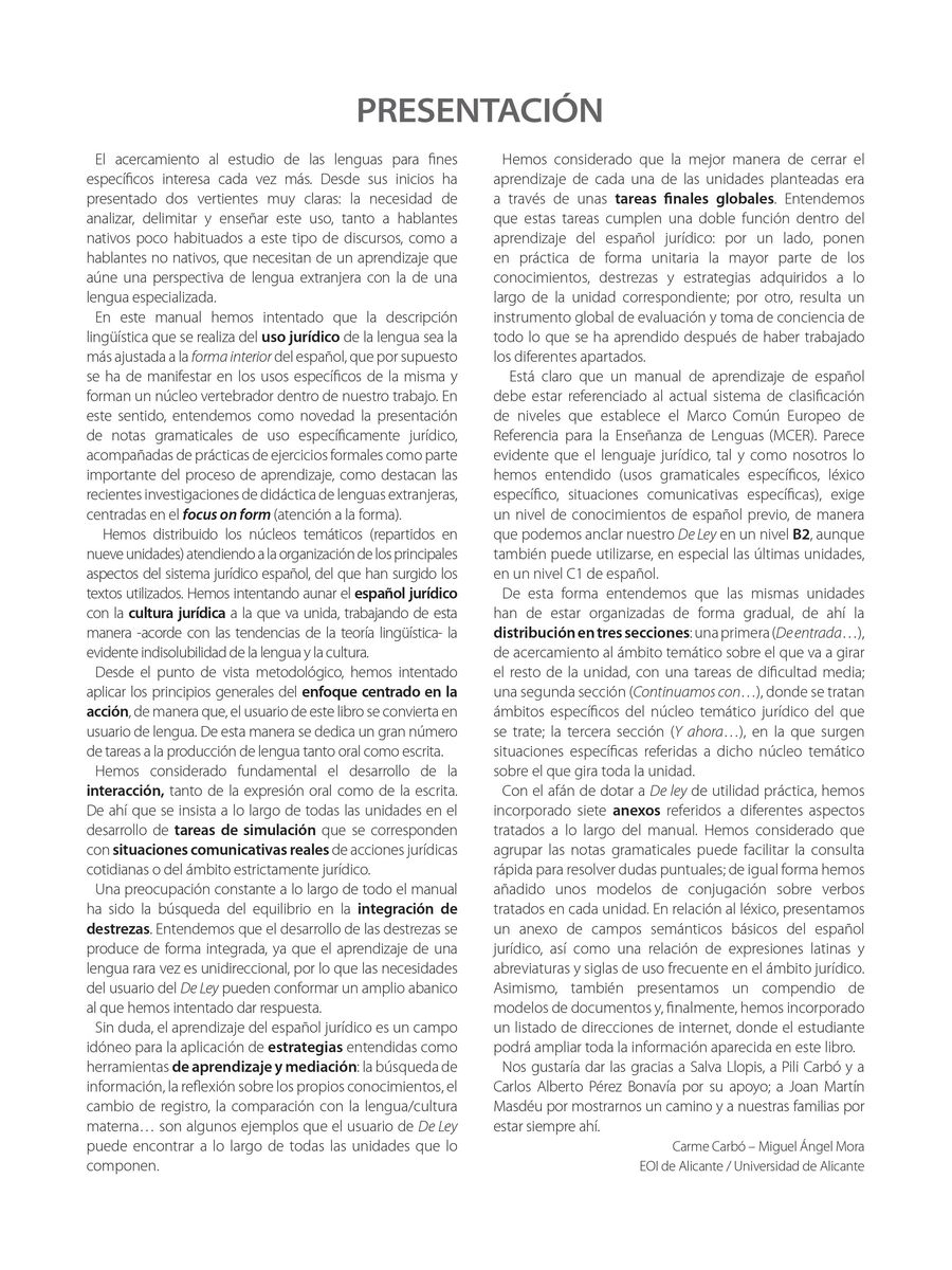 De ley Manual de espanol juridico