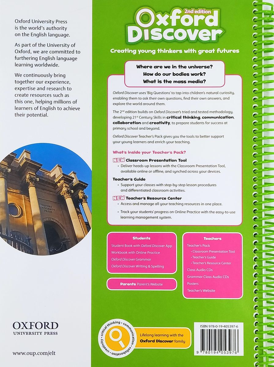 Oxford Discover (2nd edition) 4 Teacher's Book Pack (Teacher's Guide, CPT and Teacher Resource Center)