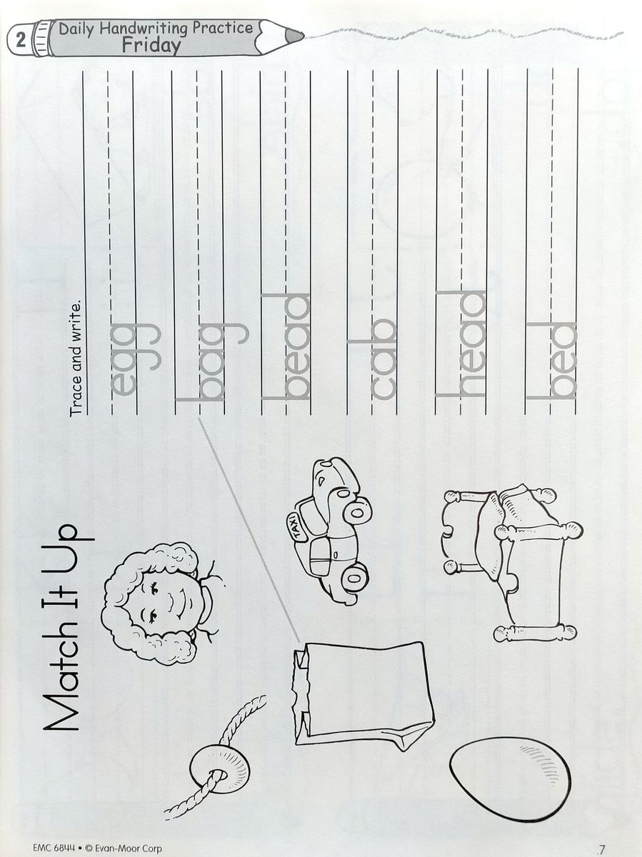 Daily Handwriting Practice Traditional Manuscript Grades K-6 Student Workbook