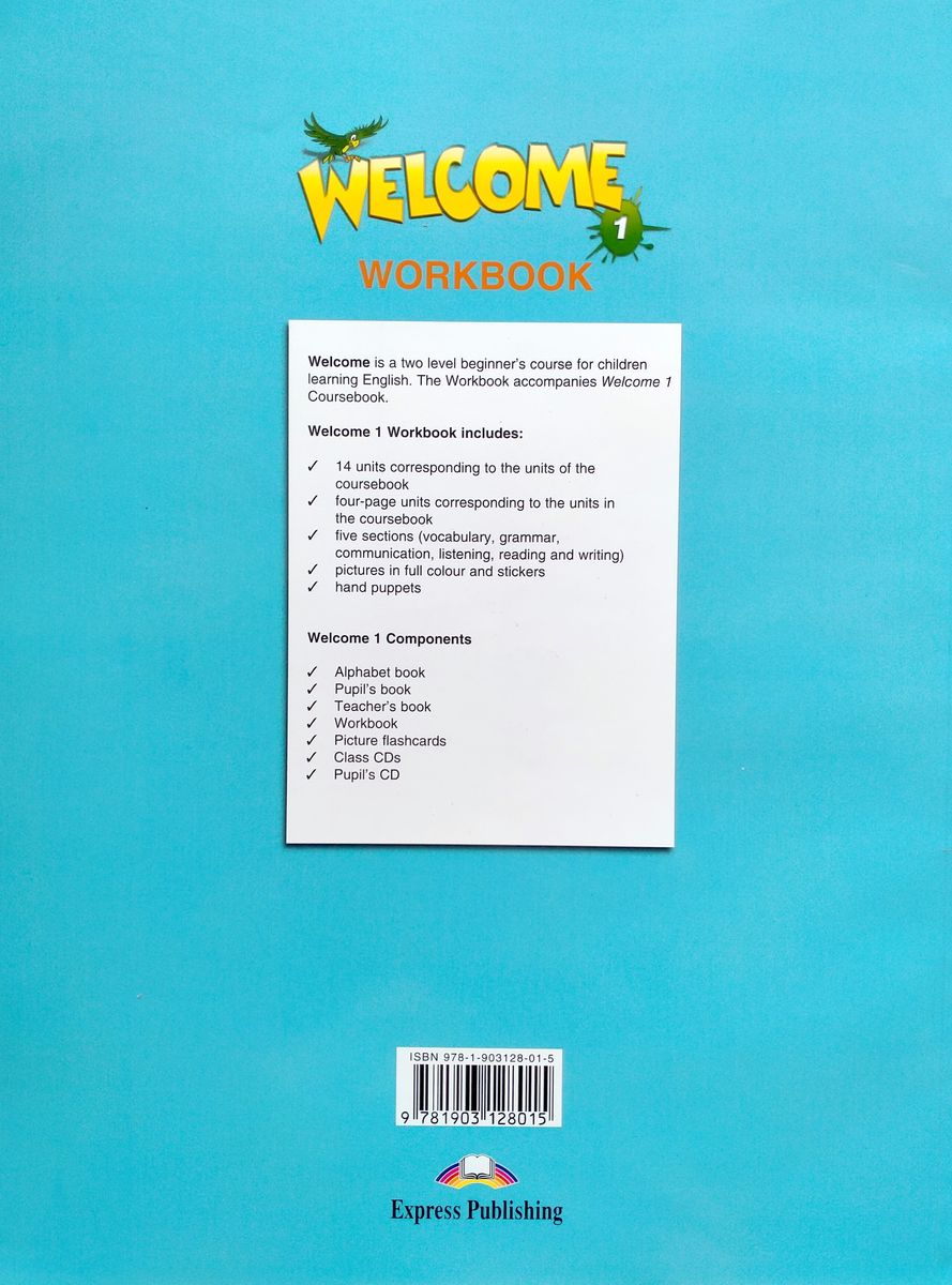 Welcome 1 Workbook купить недорого в интернет-магазине - RELOD | ISBN  9781903128015