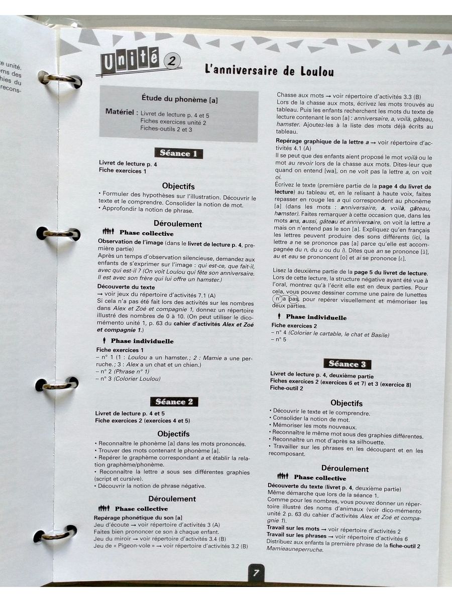 Alex et Zoe 1 Apprendre a Lire et a Ecrire Materiel pour le Maitre