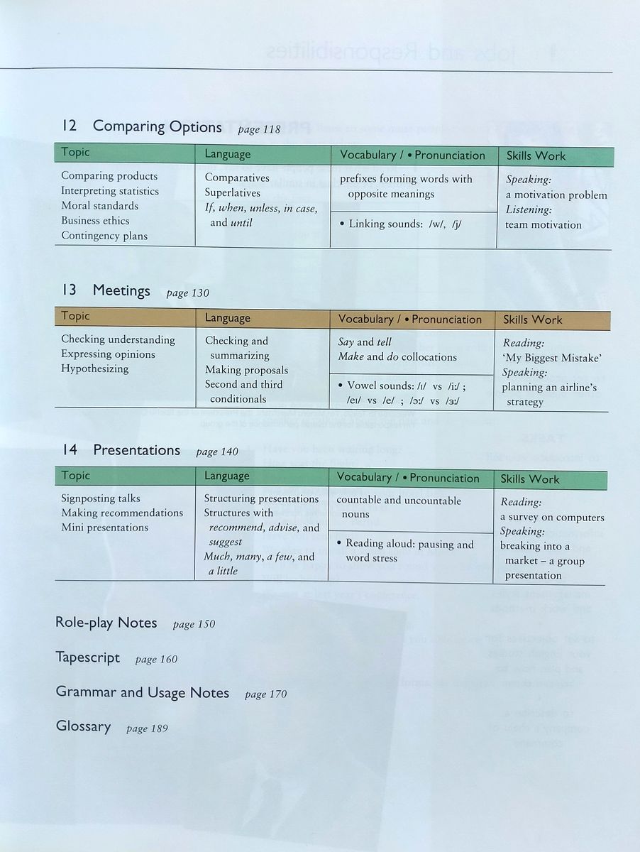 Business Opportunities Student's Book