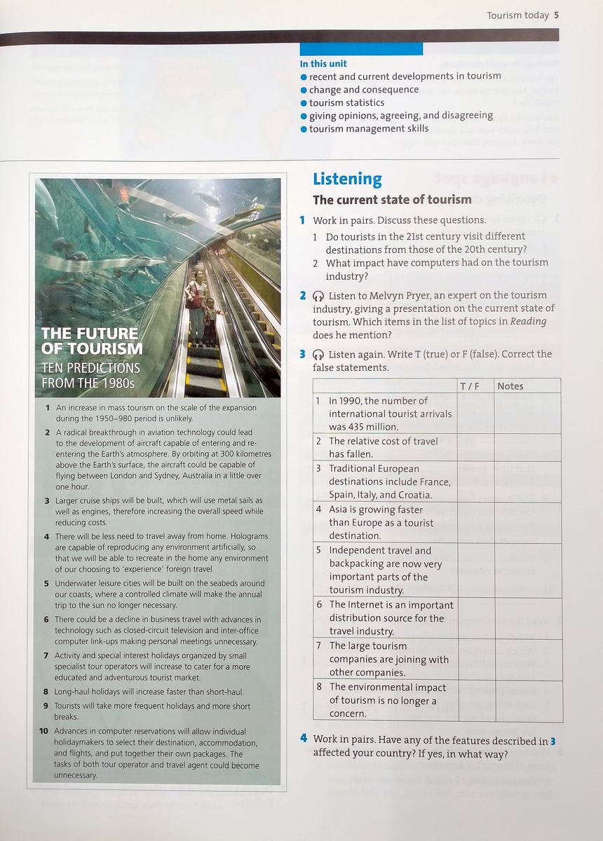 Oxford English for Careers Tourism 3 Student's Book