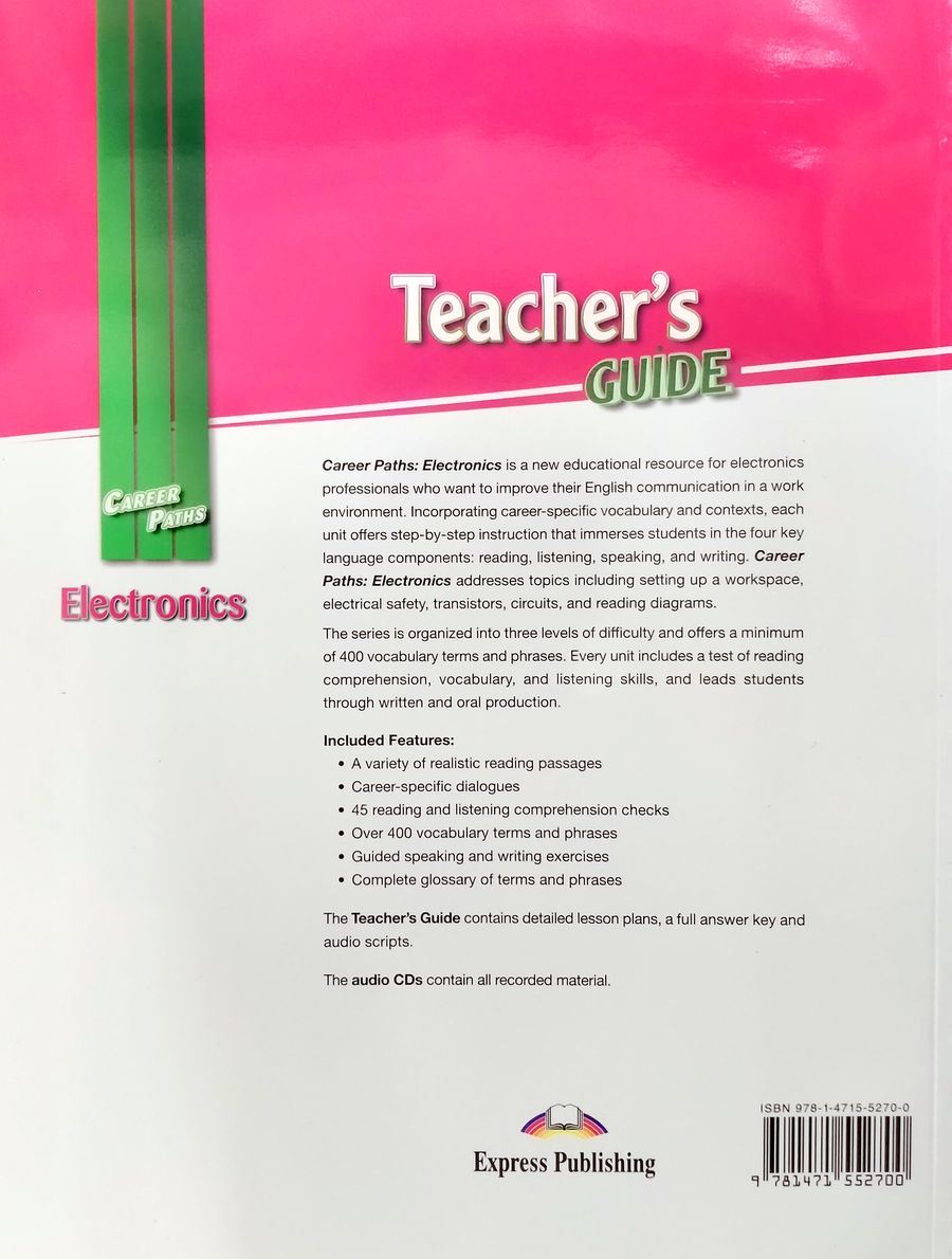 Career Paths Electronics Teacher's Guide
