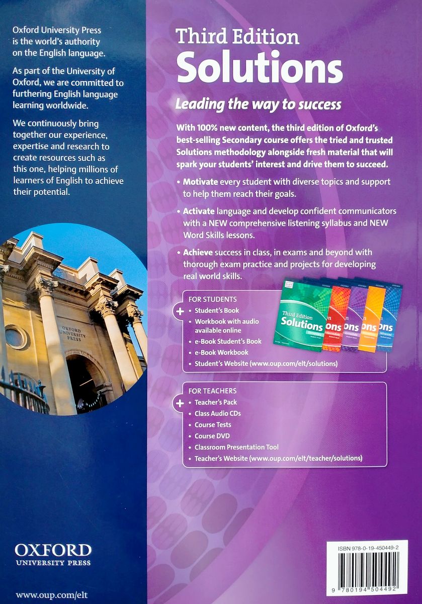 Solutions (3rd edition) Intermediate Student's Book