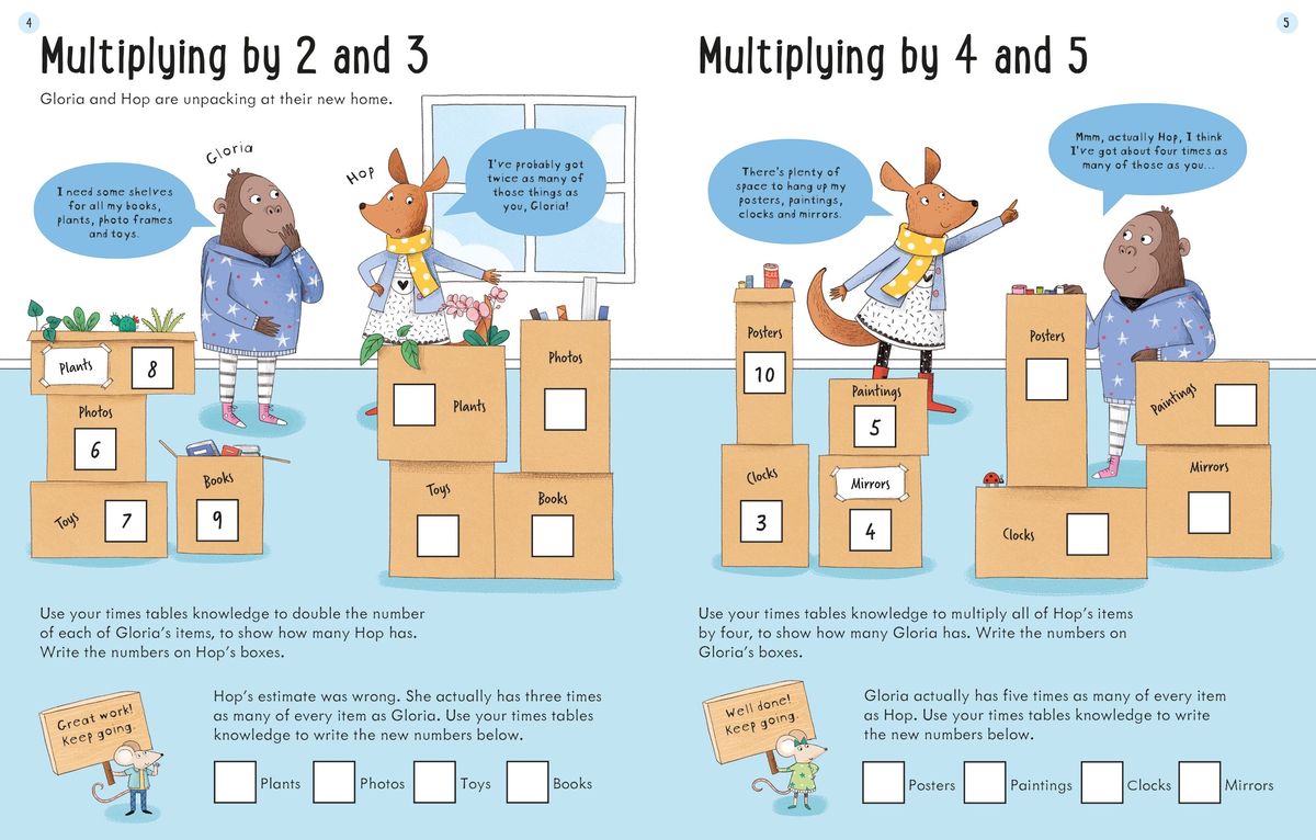 Usborne Workbooks Multiplying Age 7-8