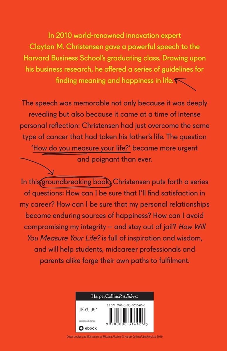 How Will You Measure Your Life?