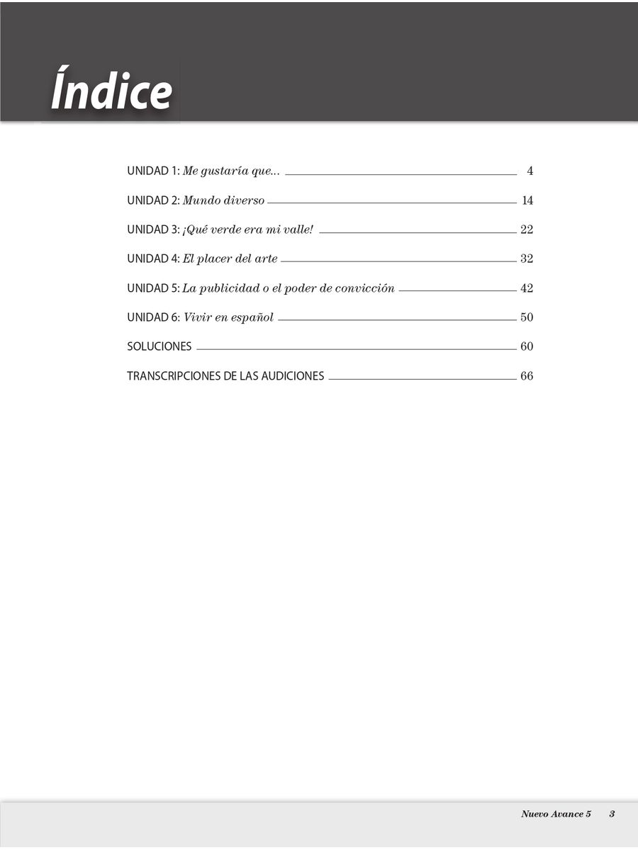 Nuevo Avance 5 Cuaderno de ejercicios + CD