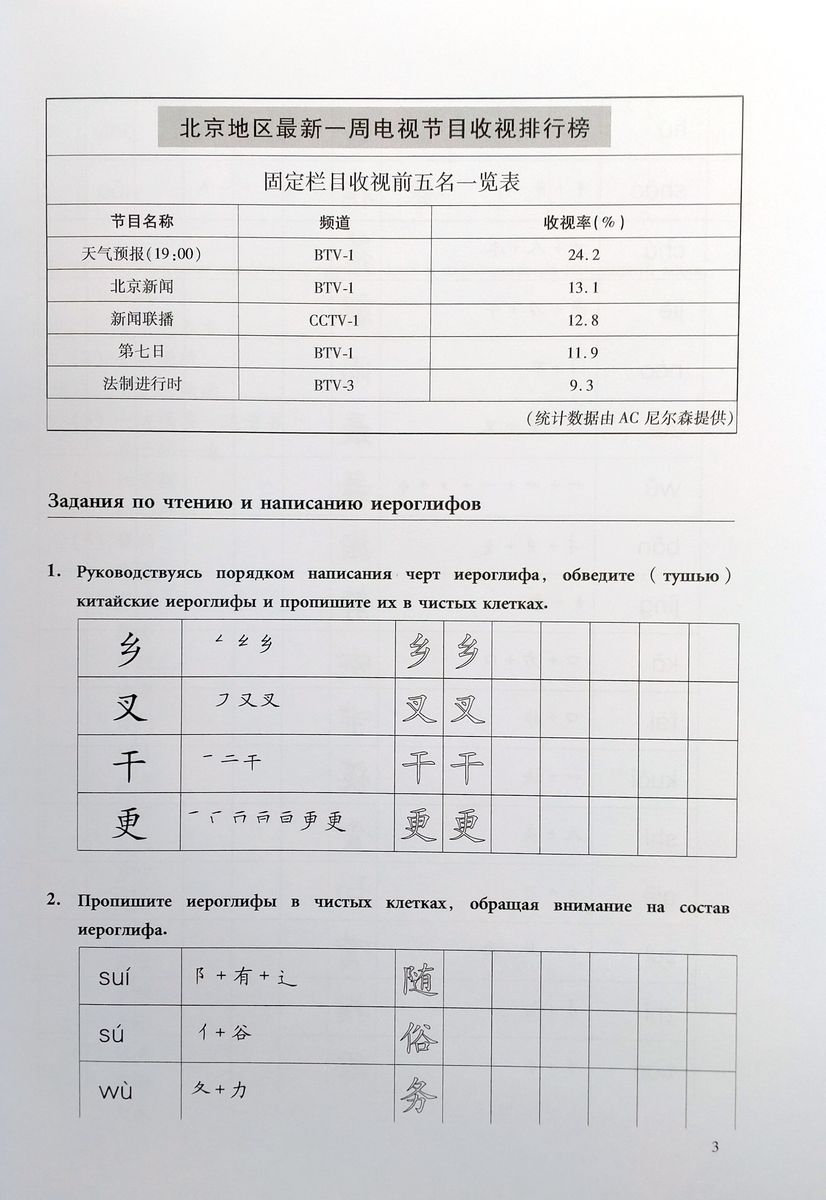 Новый практический курс китайского языка 3 рабочая тетрадь