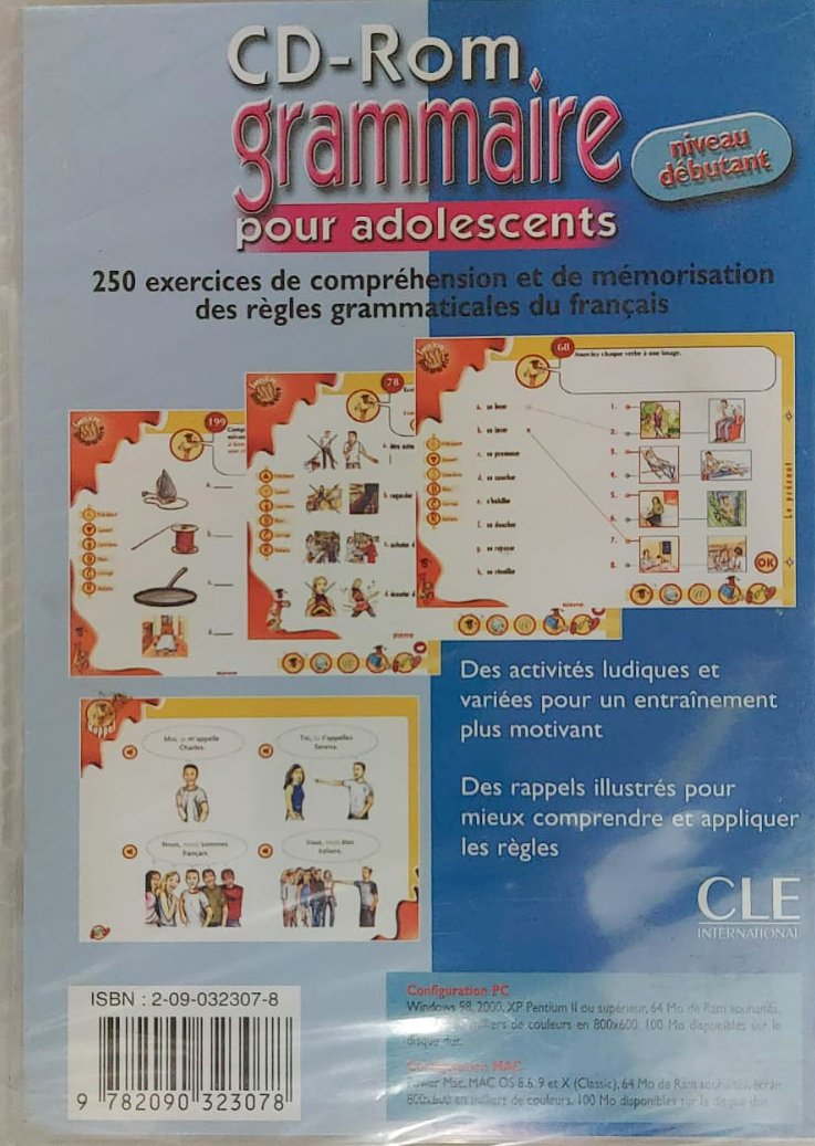 250 Exercices Grammaire pour adolescents Debutant CD-ROM