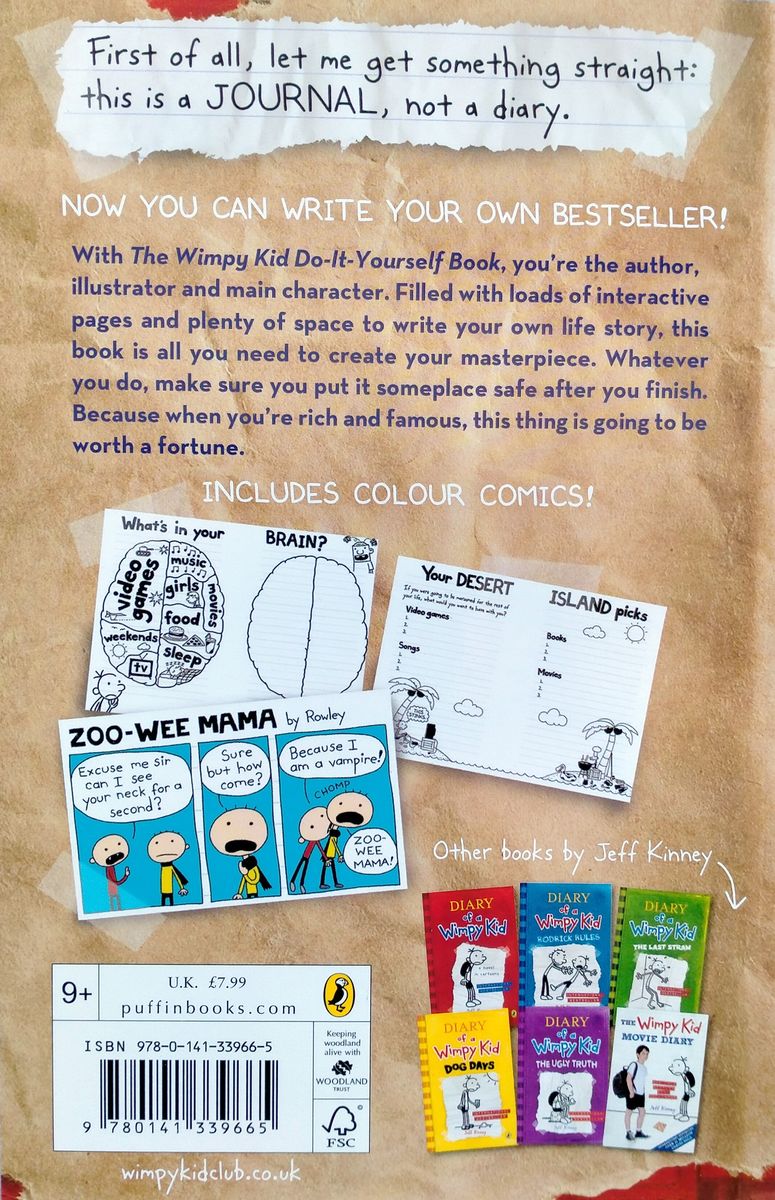 Diary of a Wimpy Kid Do-It-Yourself Book