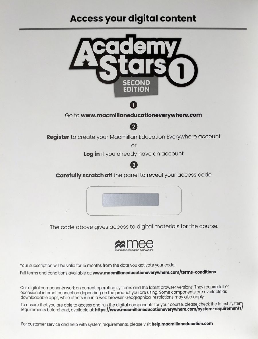 Academy Stars Second Edition 1 Workbook with Digital Workbook