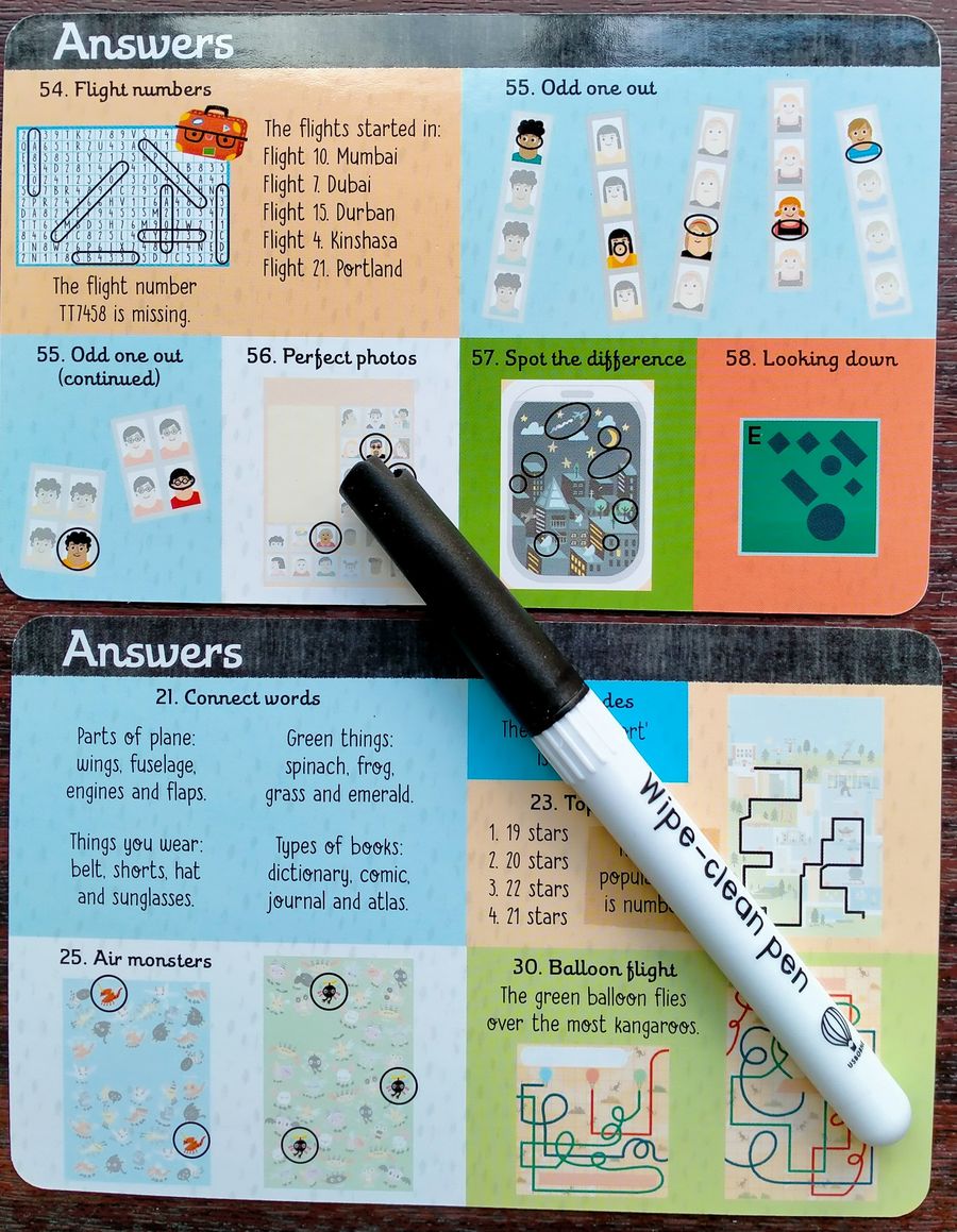 Usborne Never Get Bored On a Plane Cards