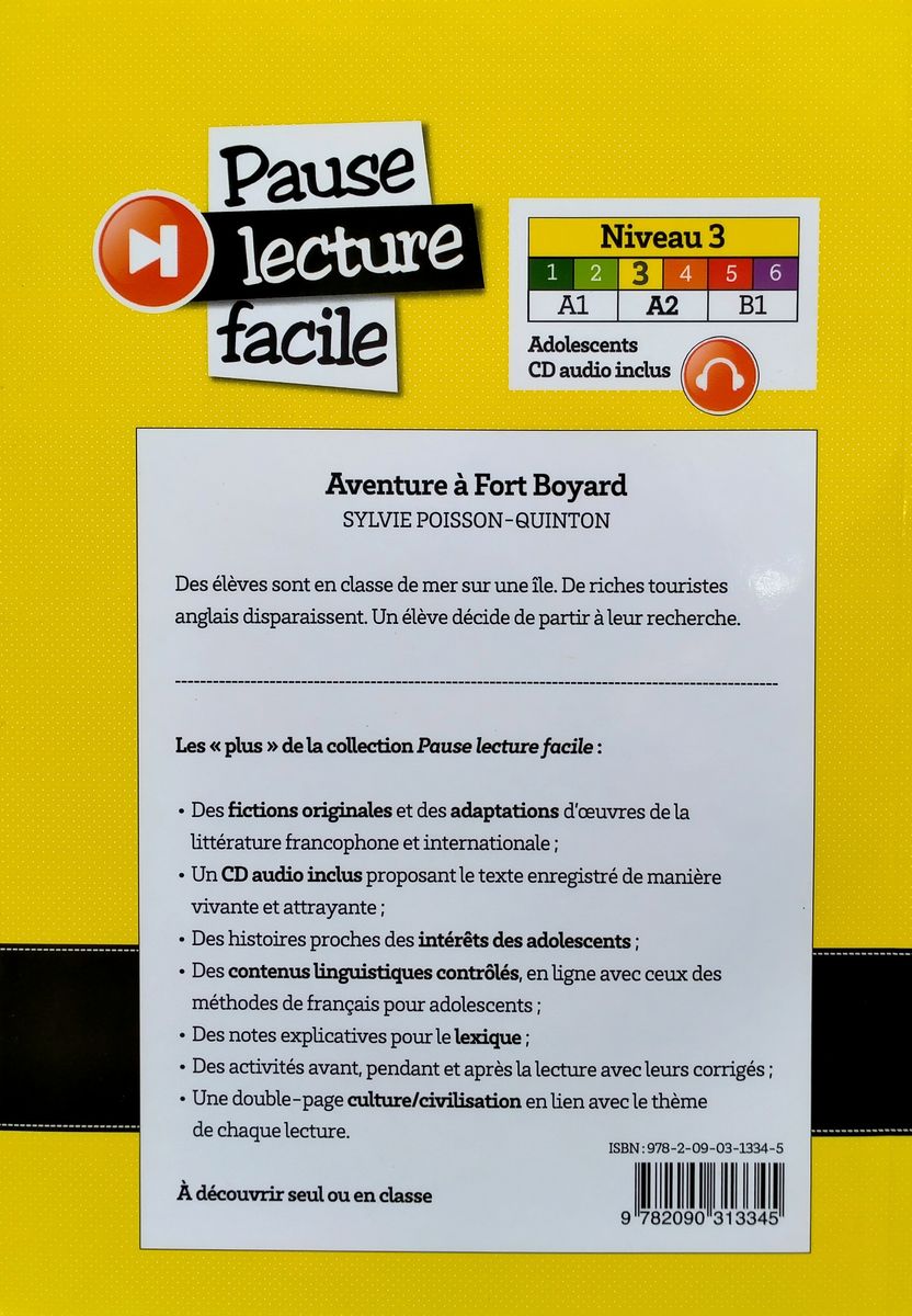 Pause Lecture Facile 3 Aventure a Fort Boyard + CD