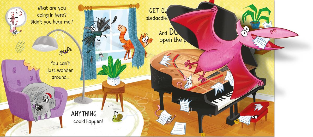Usborne Peculiar Pop-Ups Who Let The Dinosaurs Out