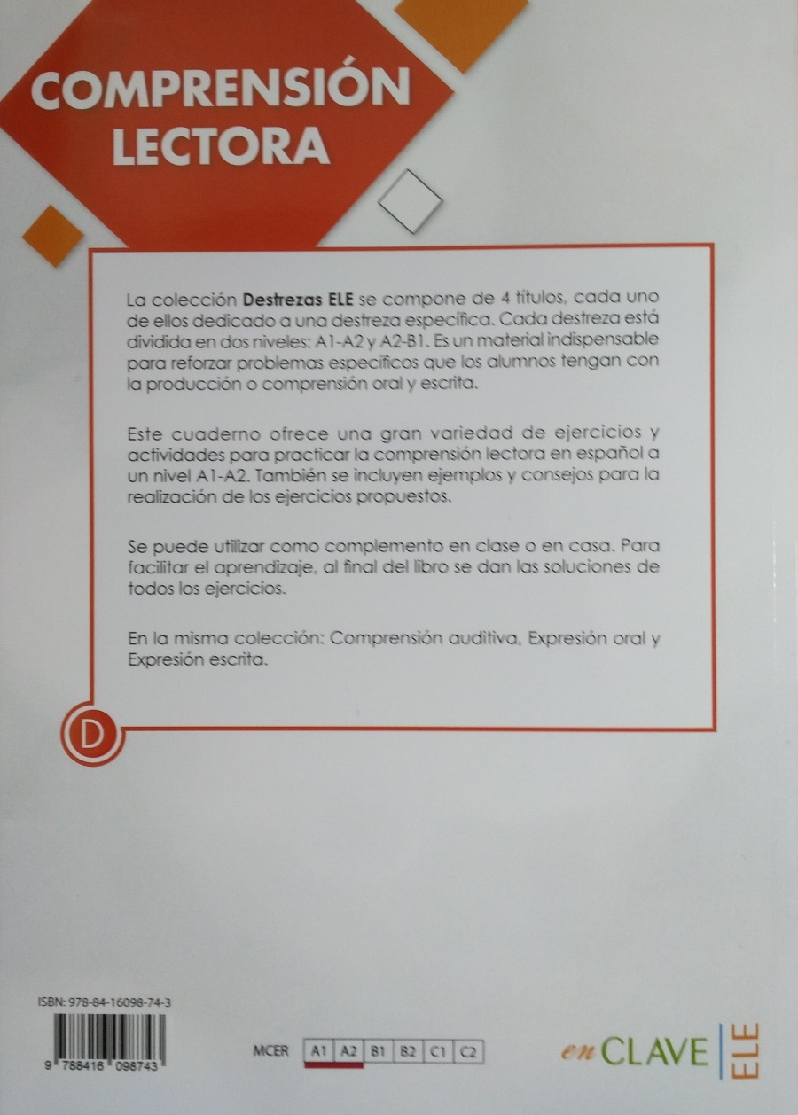Destrezas ELE A1-A2 Comprension lectora