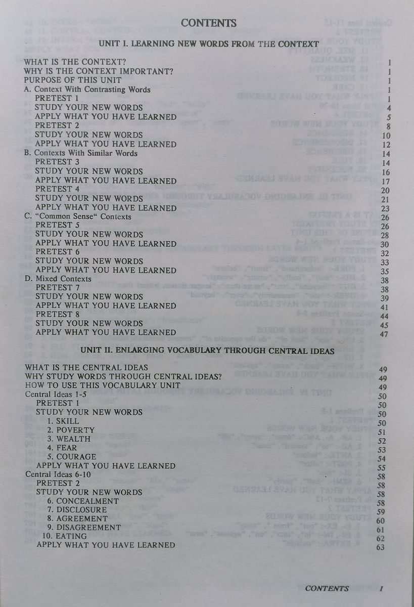Vocabulary for the High School Student with answers