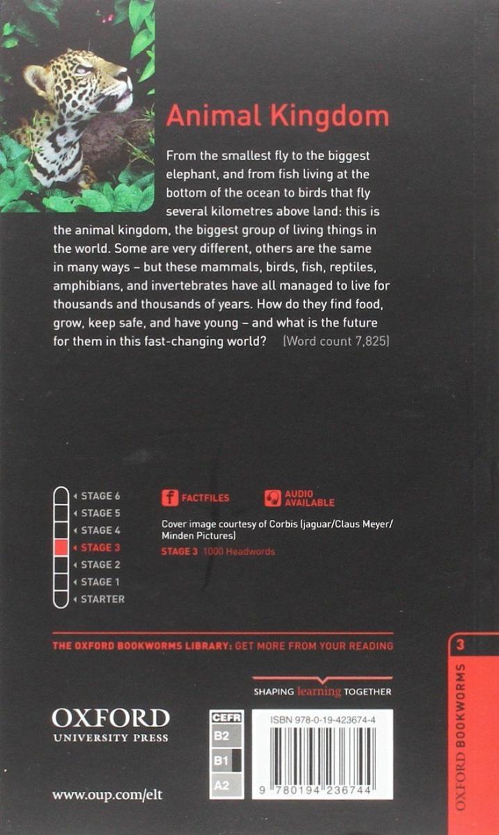 Oxford Bookworms Factfiles 3 Animal Kingdom with Audio Download (access card inside)