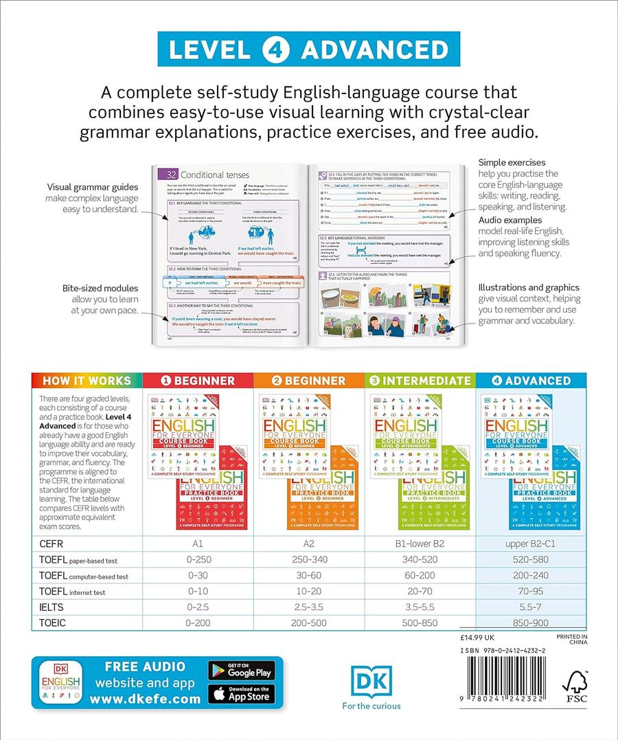 English for Everyone Level 4 Advanced Course Book with Online Audio