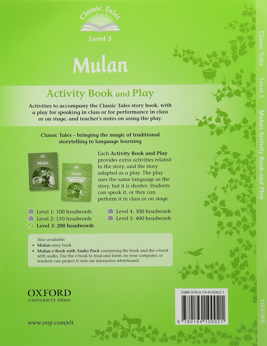 Classic Tales Level 3 Mulan Activity Book and Play and Play