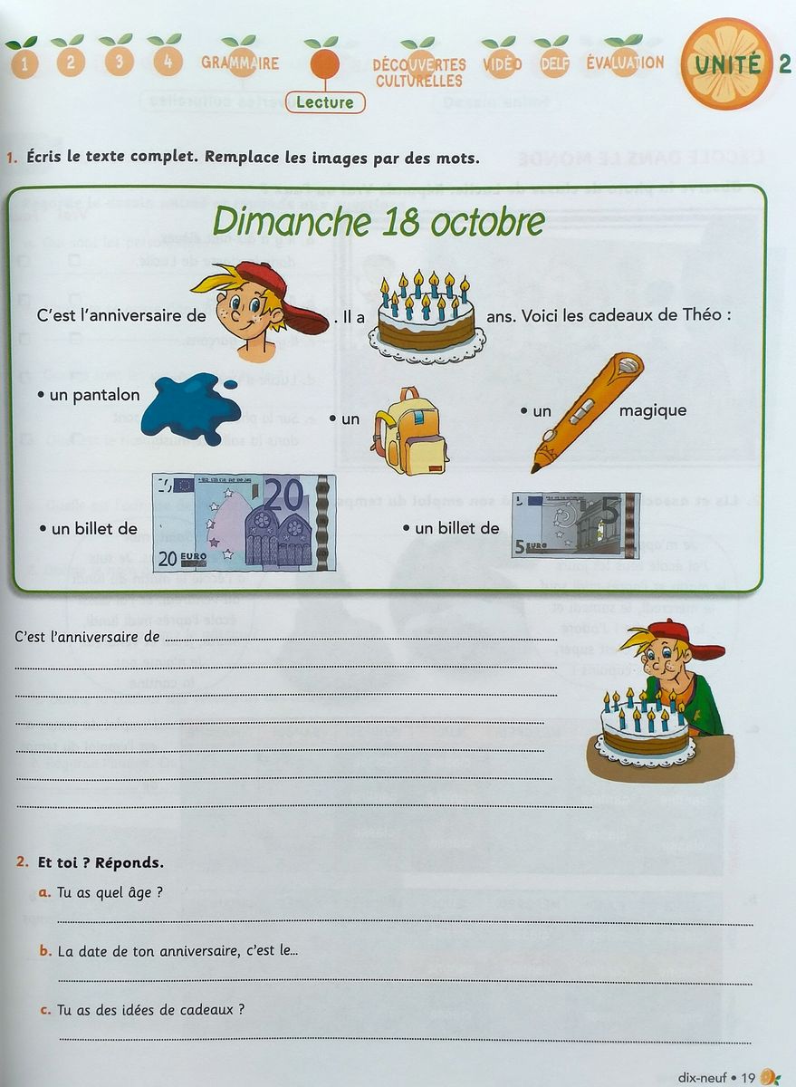 Nouveau Jus d'orange 1 A1.1 Cahier d'activites