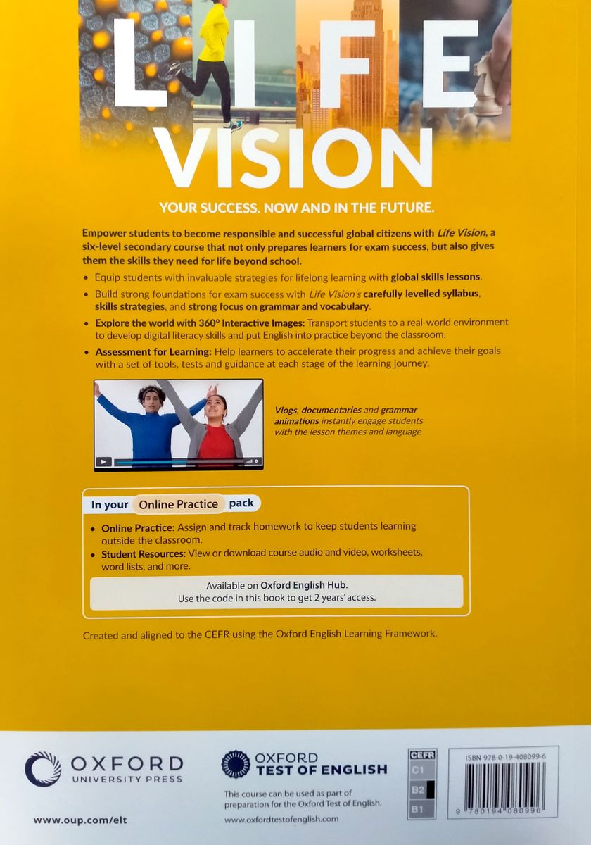 Life Vision Upper-Intermediate Student Book with Online Practice