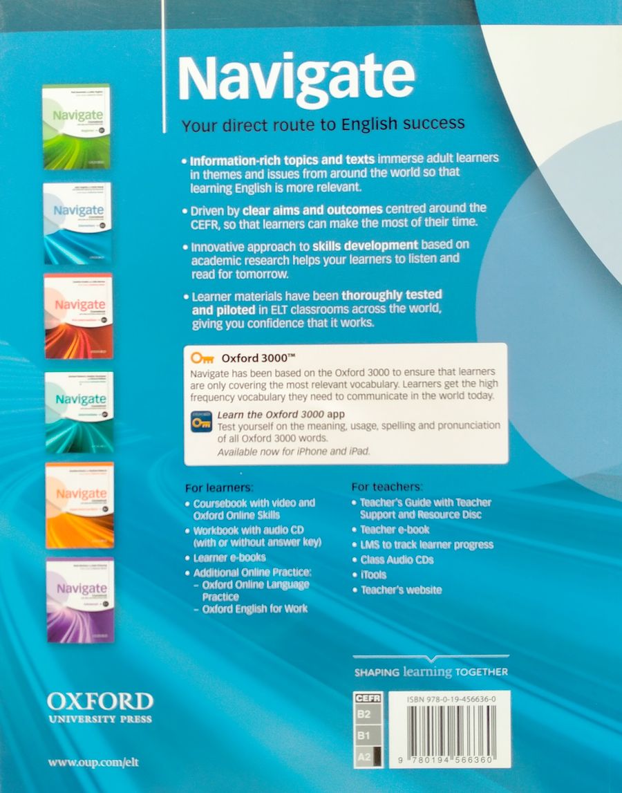 Navigate A2 Elementary  Coursebook with DVD and Oxford Online Skills