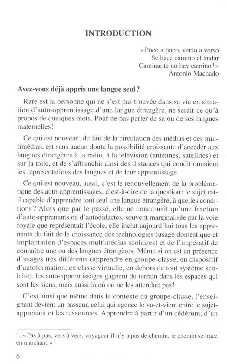 Les auto-apprentisages