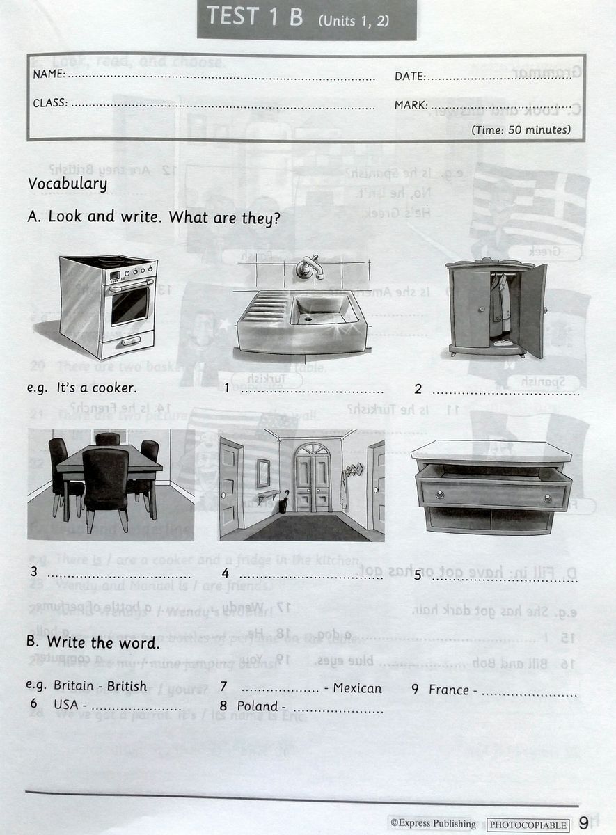 Welcome Plus 3 Test Booklet