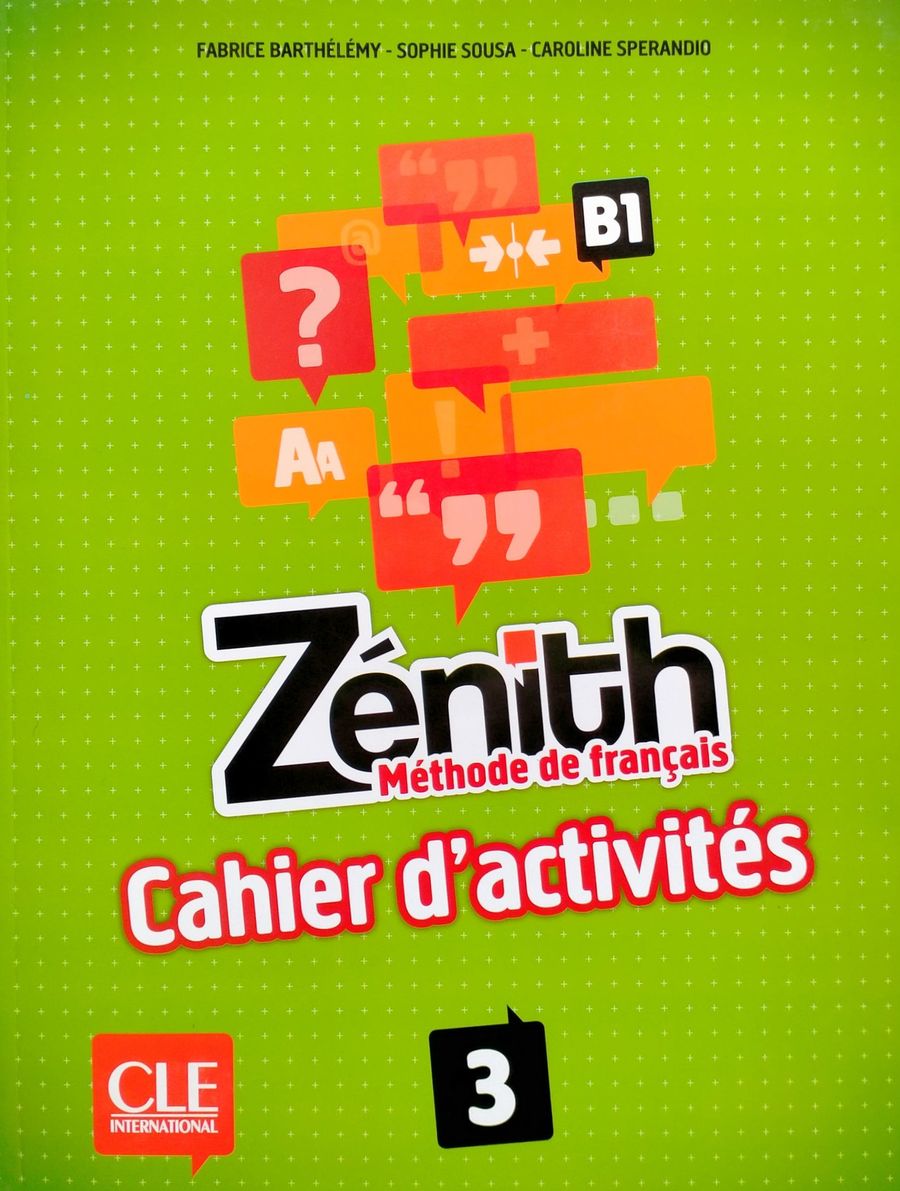 Zenith 3 Cahier d'exercices