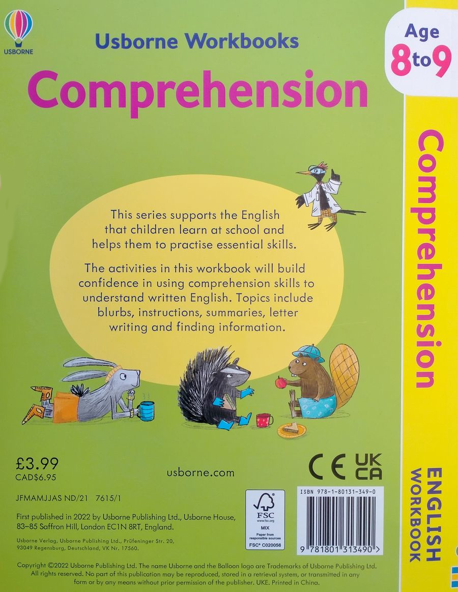 Usborne Workbooks Comprehension 8-9