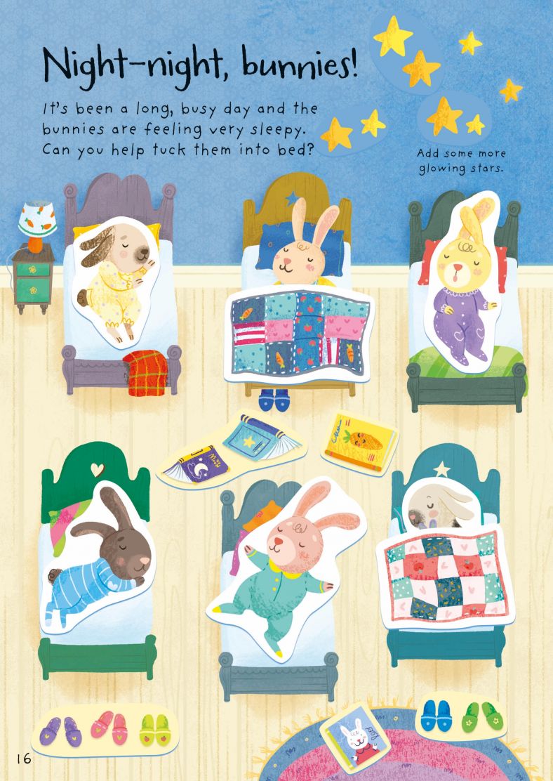 Usborne Little First Stickers Bunnies